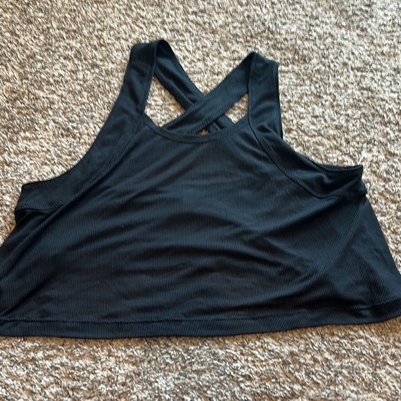 Free People Black Crop Top - Picture 1 of 4